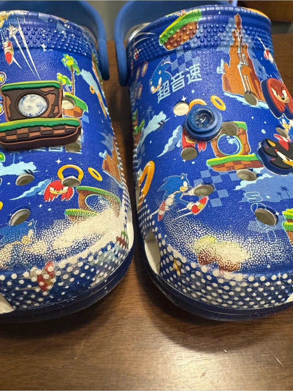 Sonic the Hedgehog Kids Blue Crocs